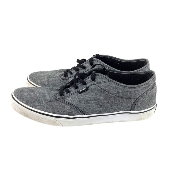 Vans Gray Canvas Mens Low-Top Sneakers Size 12 - Picture 5 of 8